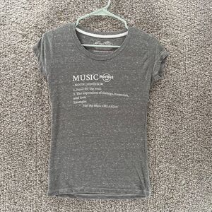 Hard Rock Cafe Shirt Womens Extra Small Gray Orlando Florida Music Cotton Casual